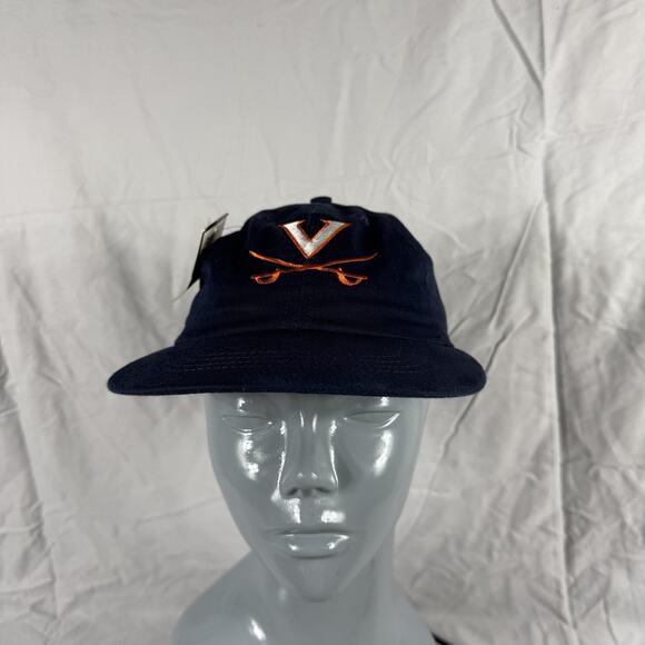 Vintage Virginia Cavaliers Hat Cap Strap Back NCAA College Basketball Mens 90s - Picture 2 of 11